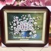 Tranh lọ hoa đá ̣̣̣̣ ( 56 cm x 65 cm ) - Ảnh 2