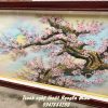 Tranh Đá Quý: Hoa Đào Phai ( Khung Gỗ ) - Ảnh 3
