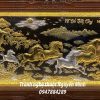 Tranh đồng dát vàng bạc bát mã thành công 90x170 - Ảnh 2